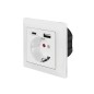 LogiLink Wall outlet 1 socket 1-port